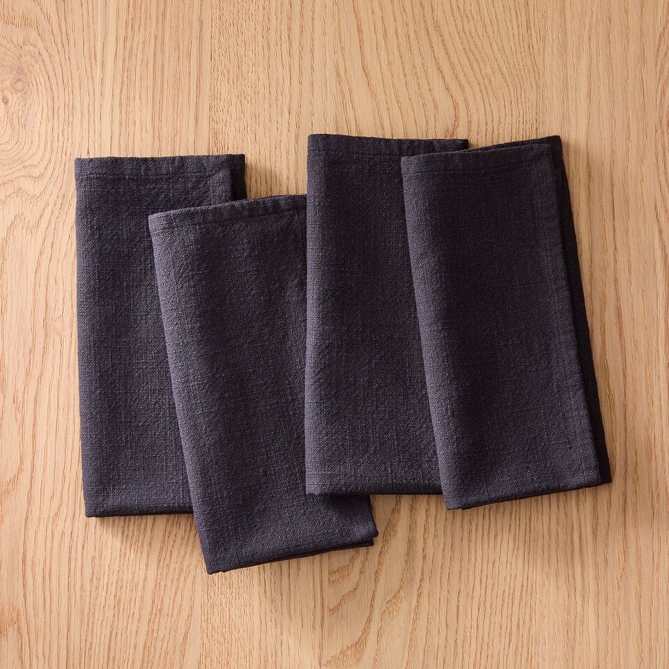 Slub Cotton 51 cm x 51 cm Napkins (Set of 4) West Elm Australia
